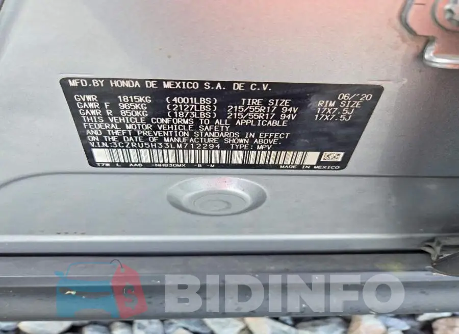 3CZRU5H33LM712294 Photo# 13