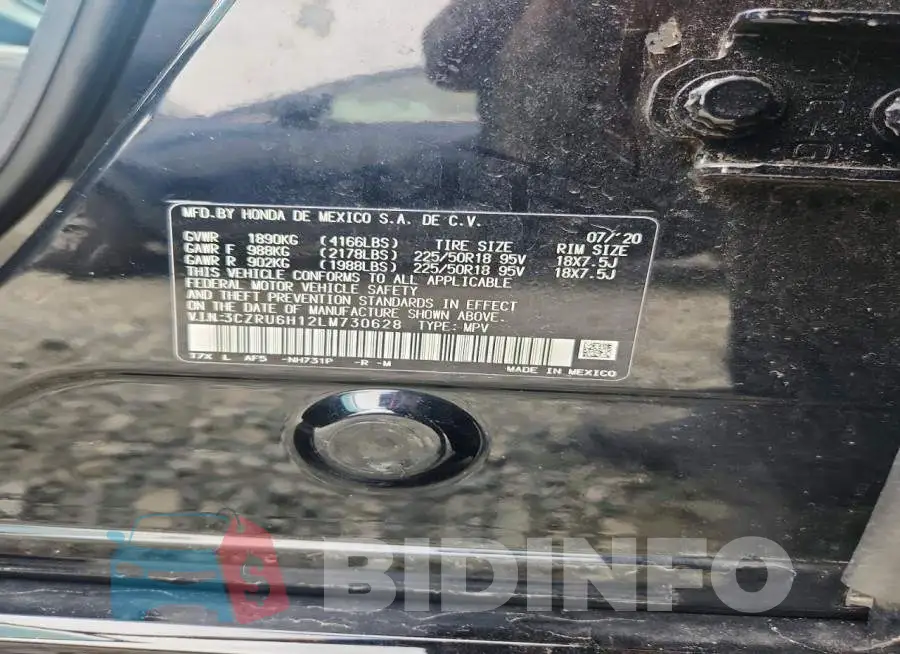 3CZRU6H12LM730628 Photo# 12