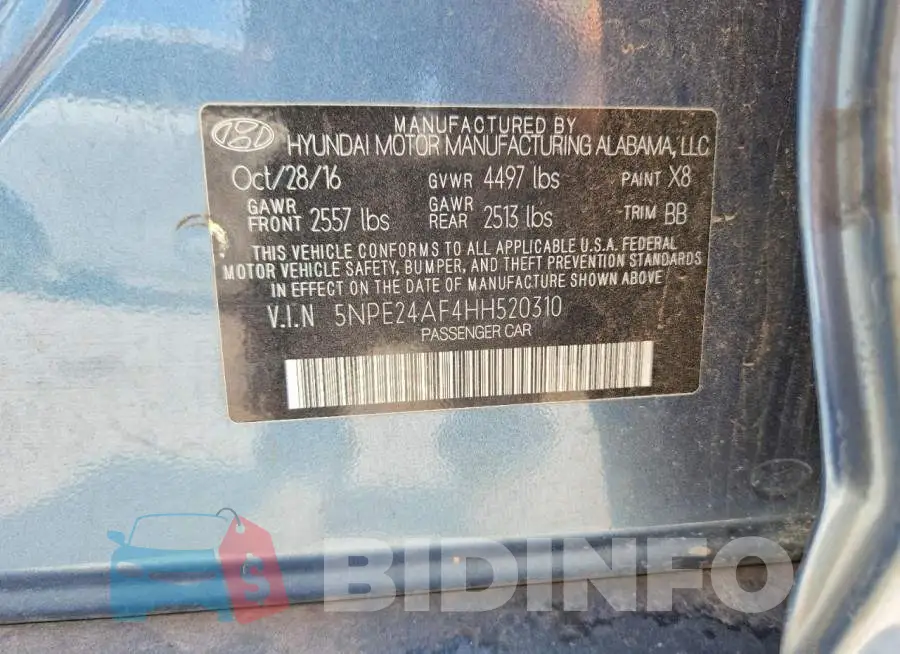 5NPE24AF4HH520310 Photo# 12