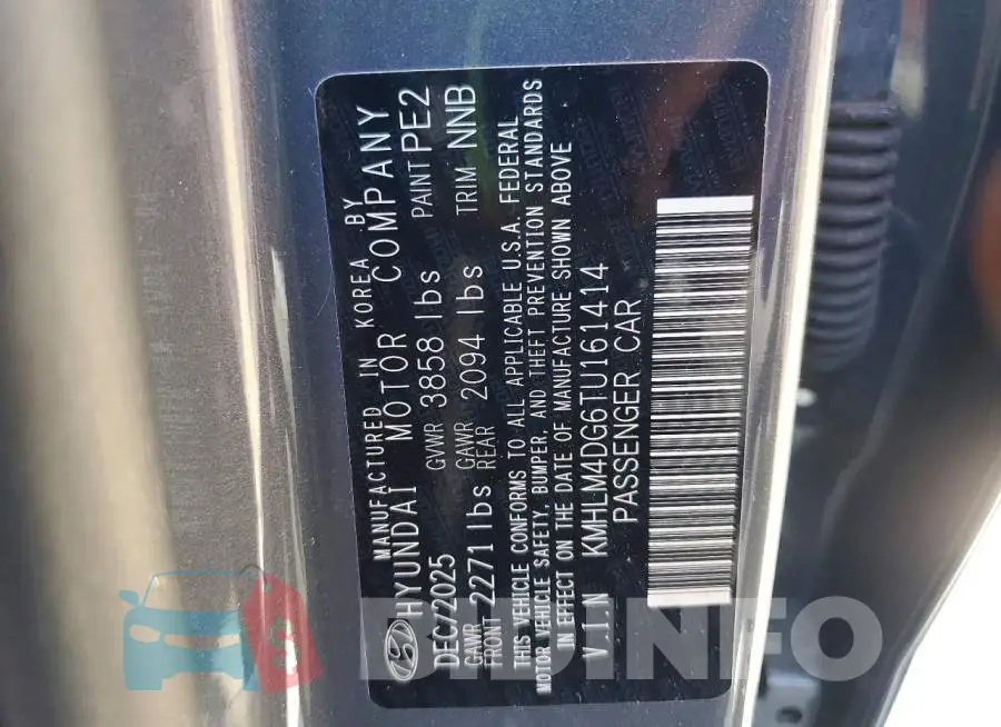 KMHLM4DG6TU161414 Photo# 12