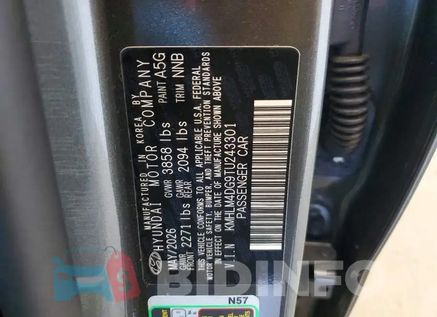 KMHLM4DG9TU243301 Photo# 13