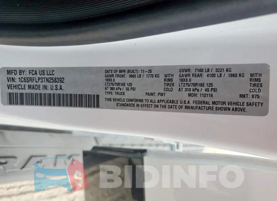 1C6SRFLP3TN258392 Photo# 12