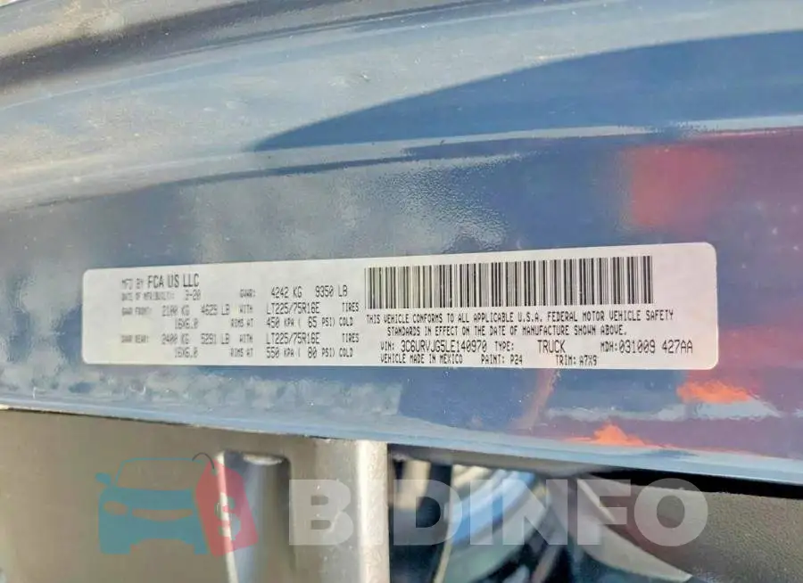 3C6URVJG5LE140970 Photo# 13