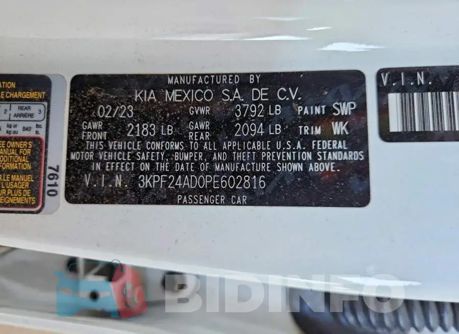 3KPF24AD0PE602816 Photo# 12