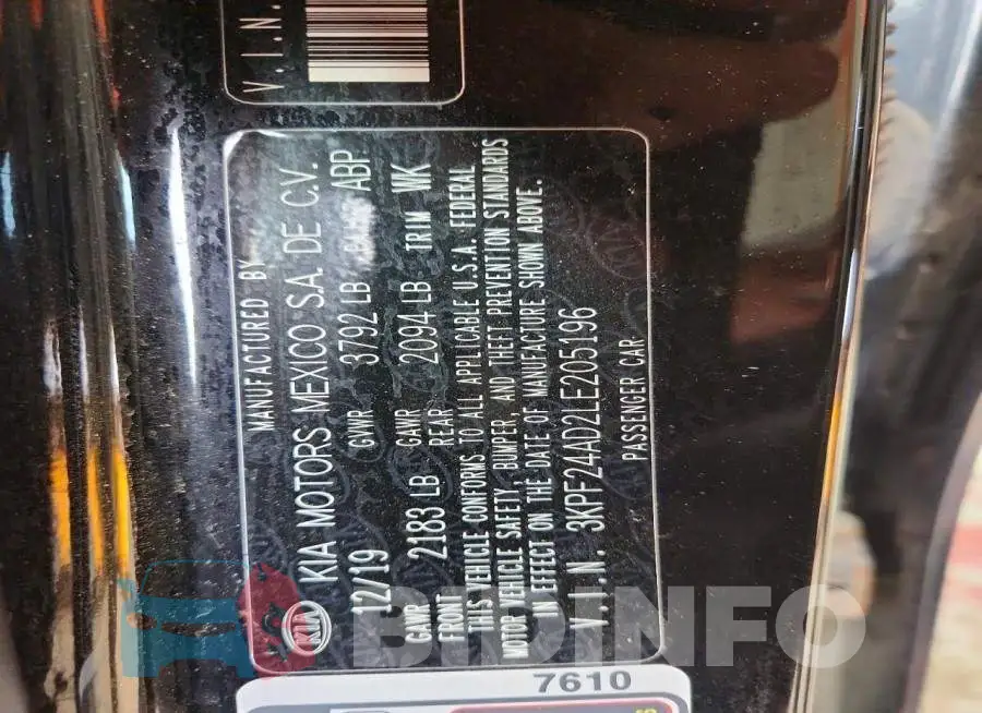 3KPF24AD2LE205196 Photo# 12