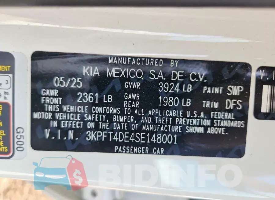 3KPFT4DE4SE148001 Photo# 13