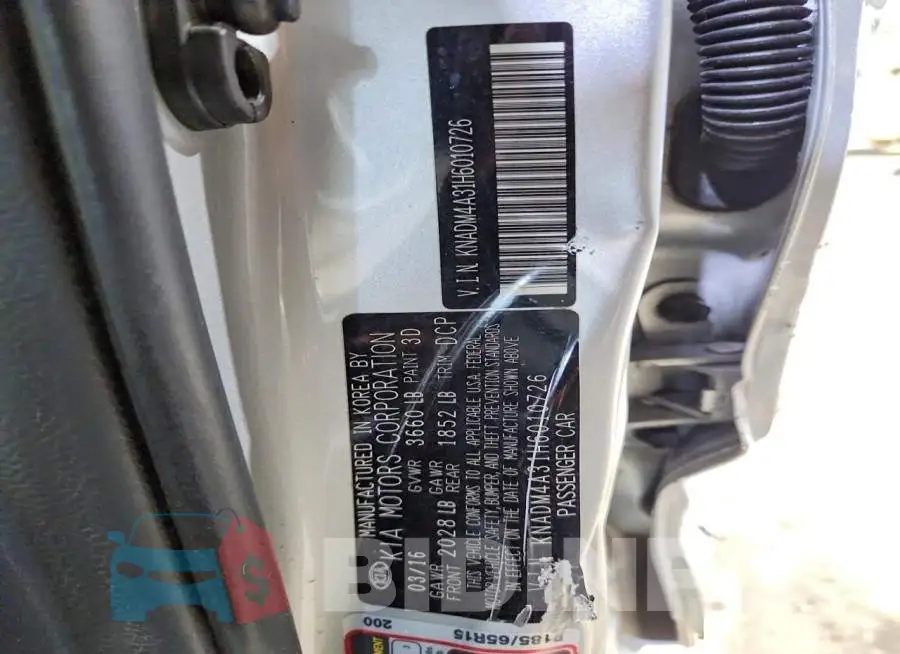 KNADM4A31H6010726 Photo# 12