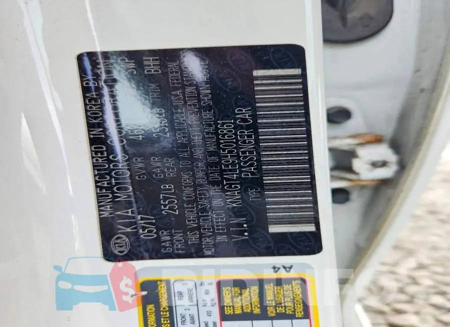 KNAGT4LE9H5016861 Photo# 12