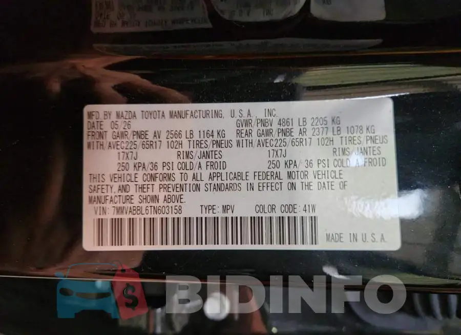 7MMVABBL6TN603158 Photo# 14