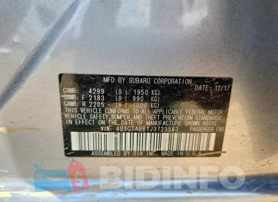 4S3GTAB61J3723563 Photo# 12