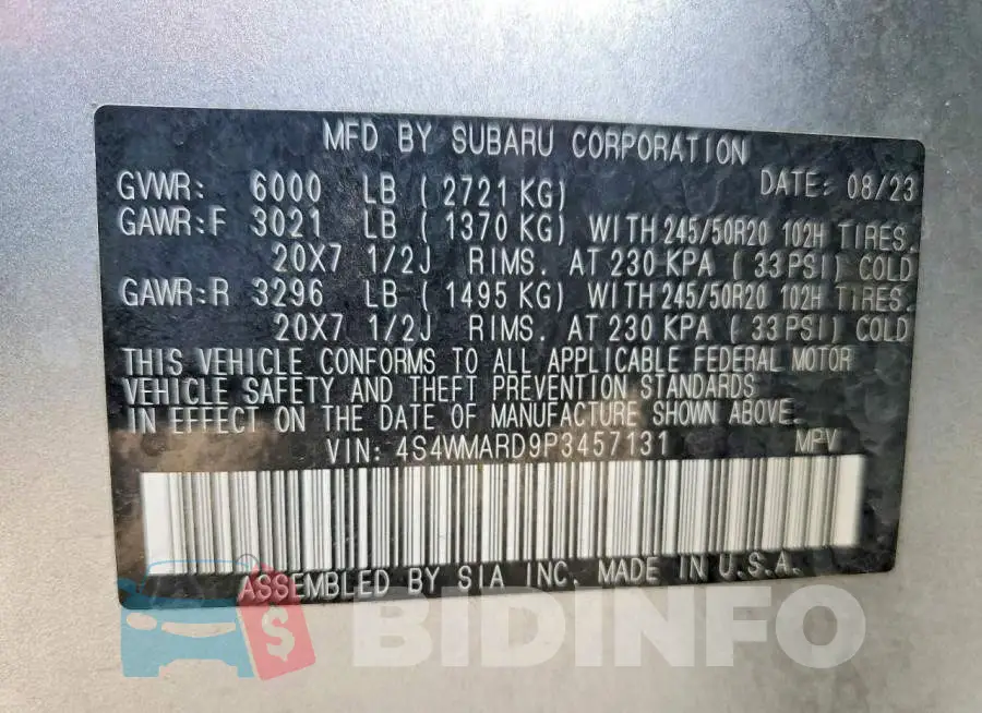 4S4WMARD9P3457131 Photo# 14