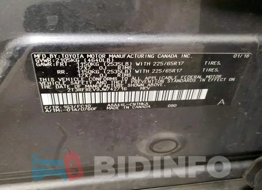 2T3RFREV9JW742716 Photo# 13