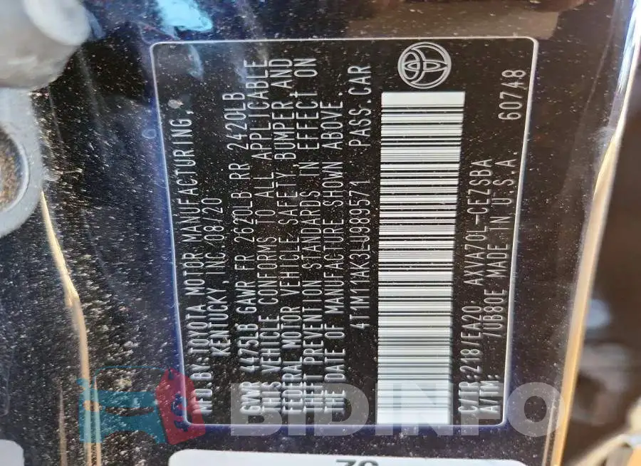 4T1M11AK3LU989571 Photo# 12