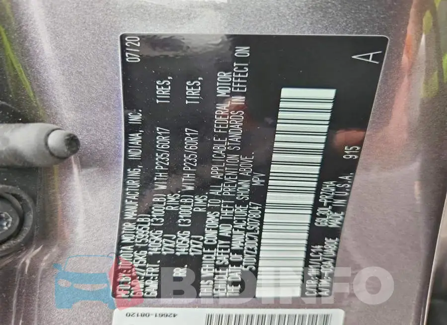 5TDYZ3DC7LS078047 Photo# 14