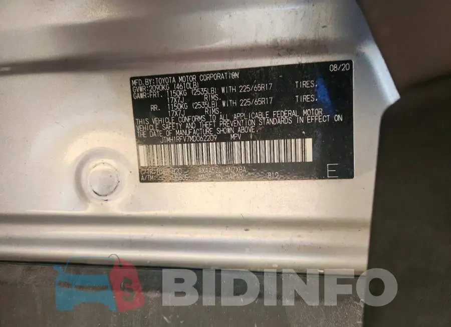 JTMH1RFV7MD062209 Photo# 13
