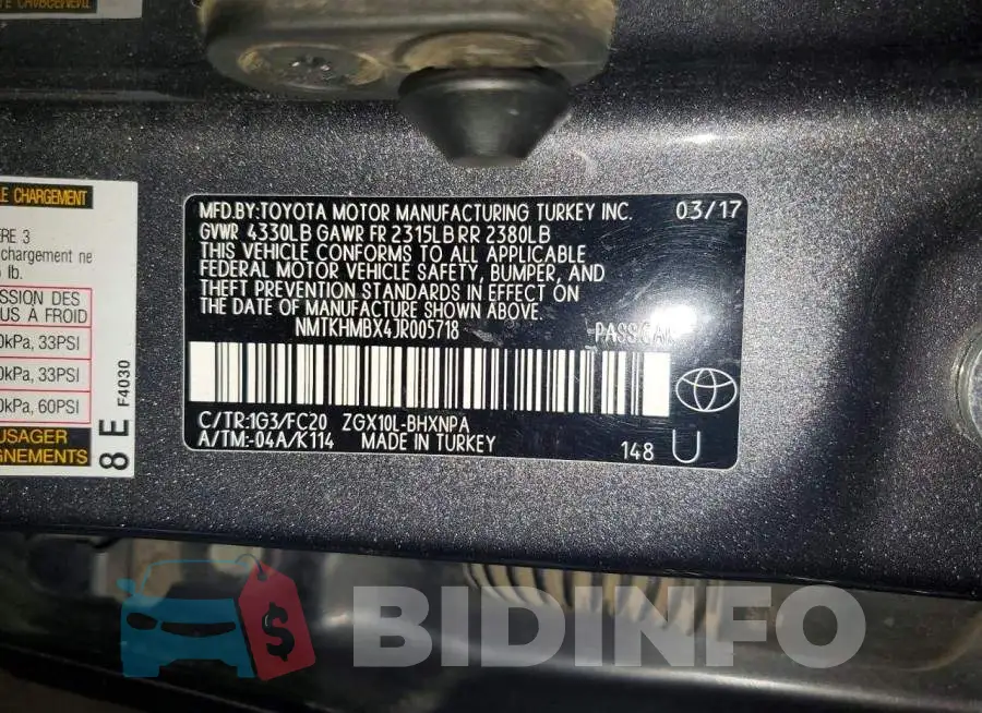 NMTKHMBX4JR005718 Photo# 13