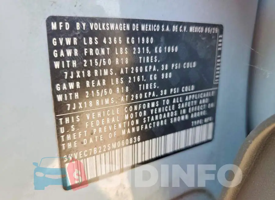 3VVEC7B22SM060836 Photo# 13
