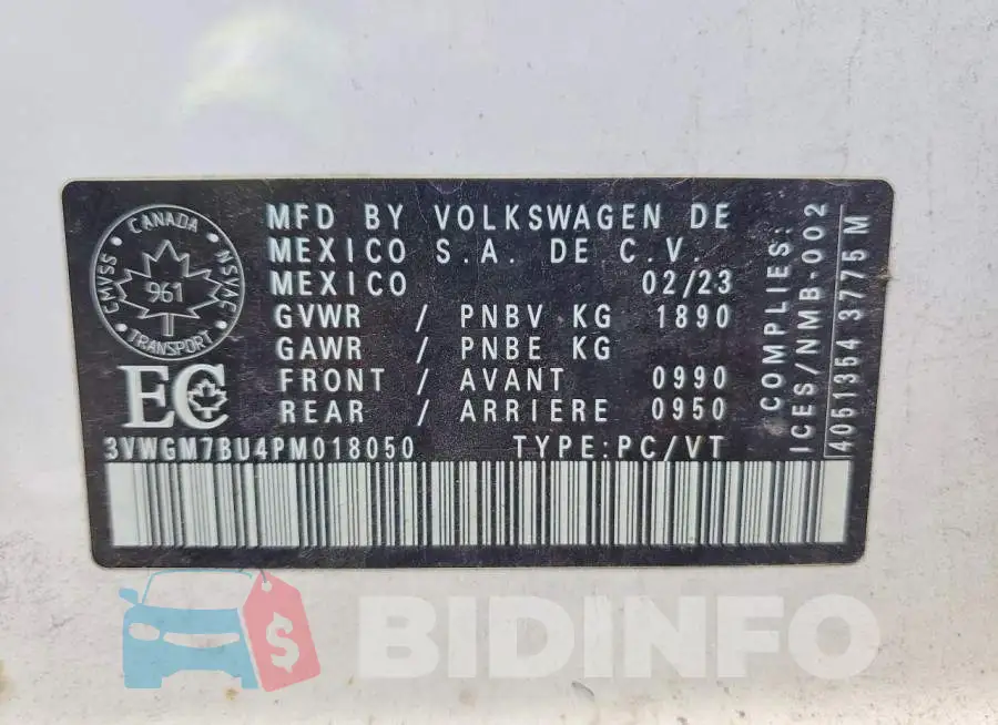 3VWGM7BU4PM018050 Photo# 12