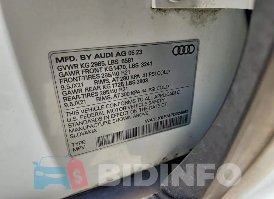 WA1LXBF74PD024663 Photo# 12