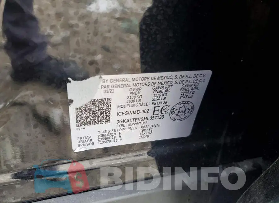 3GKALTEV5ML357138 Photo# 13