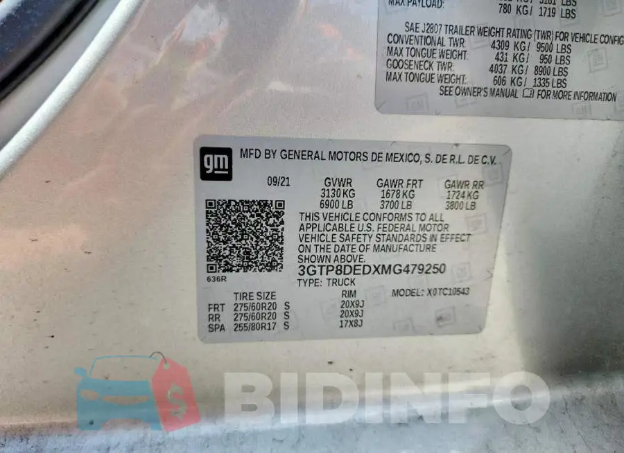3GTP8DEDXMG479250 Photo# 12