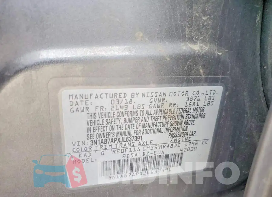 3N1AB7APXJL637391 Photo# 13