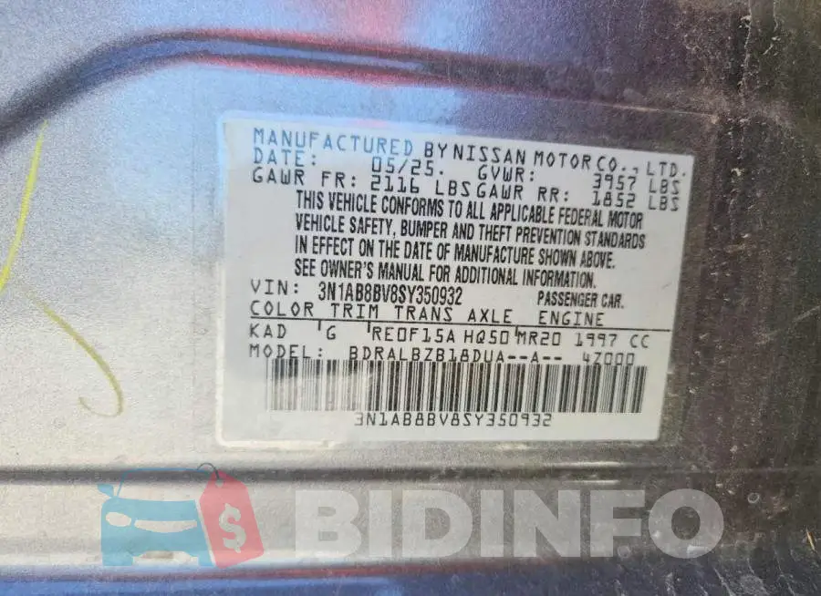 3N1AB8BV8SY350932 Photo# 12