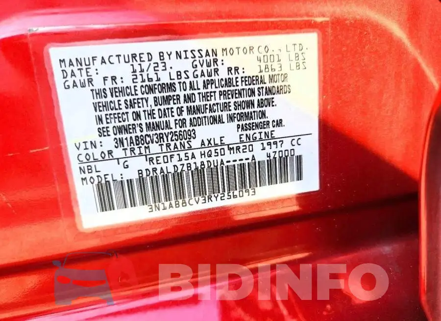 3N1AB8CV3RY256093 Photo# 12