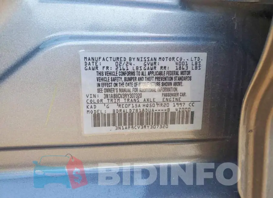 3N1AB8CV3RY307320 Photo# 12
