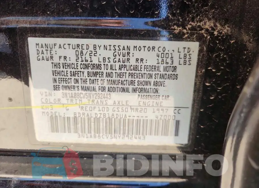 3N1AB8CV5NY292443 Photo# 12