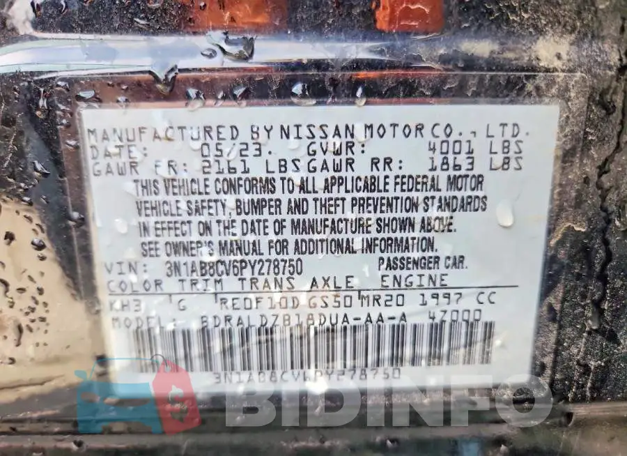 3N1AB8CV6PY278750 Photo# 13