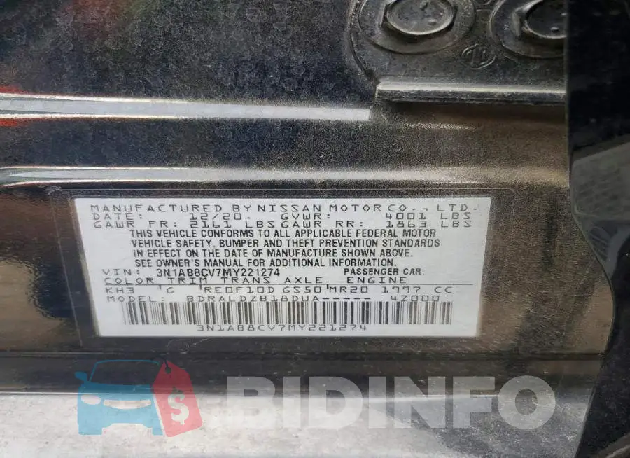 3N1AB8CV7MY221274 Photo# 13