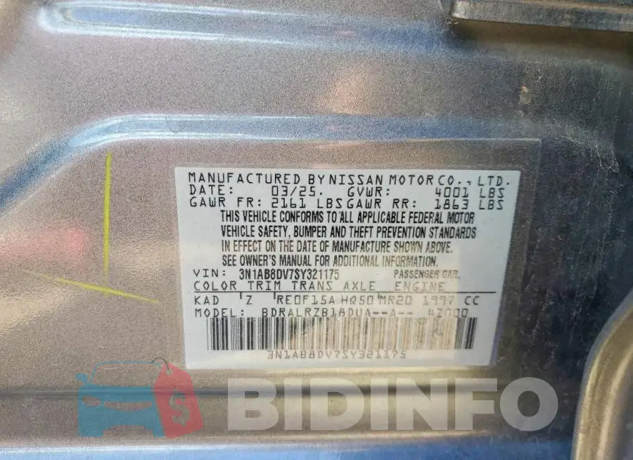 3N1AB8DV7SY321175 Photo# 12