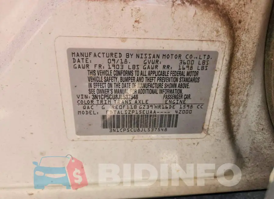 3N1CP5CU8JL537548 Photo# 13