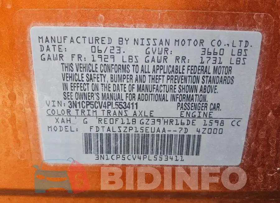 3N1CP5CV4PL553411 Photo# 13