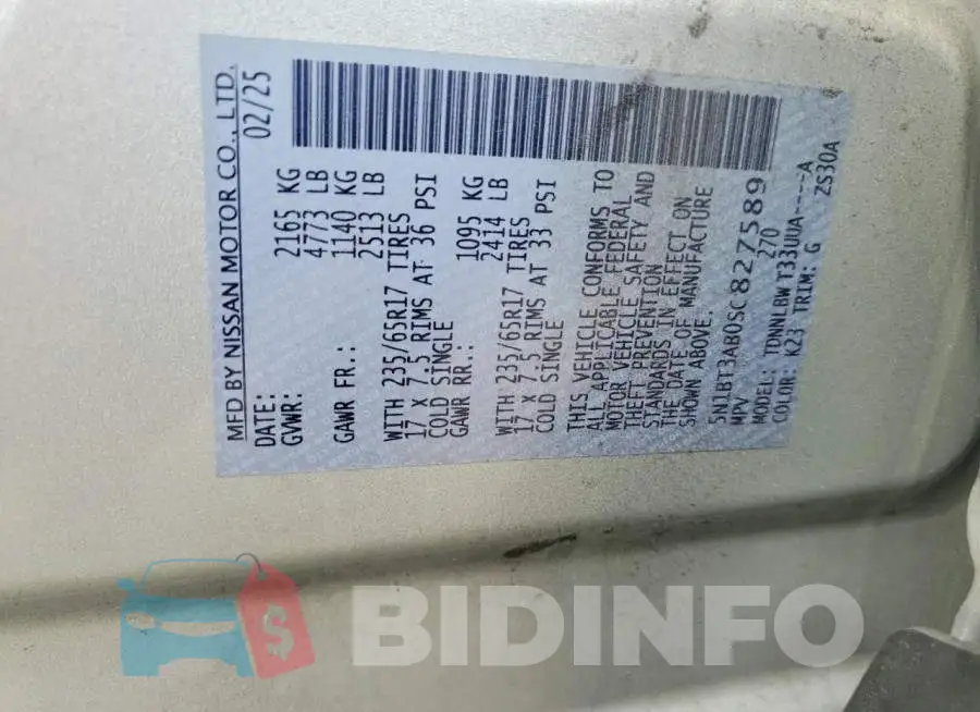 5N1BT3AB0SC827589 Photo# 12