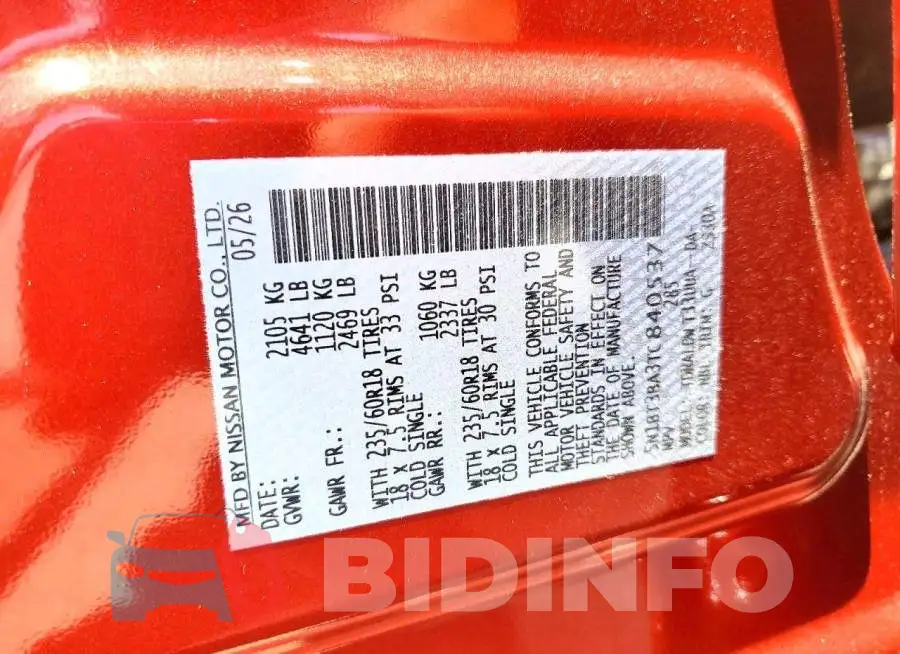 5N1BT3BA3TC840537 Photo# 12