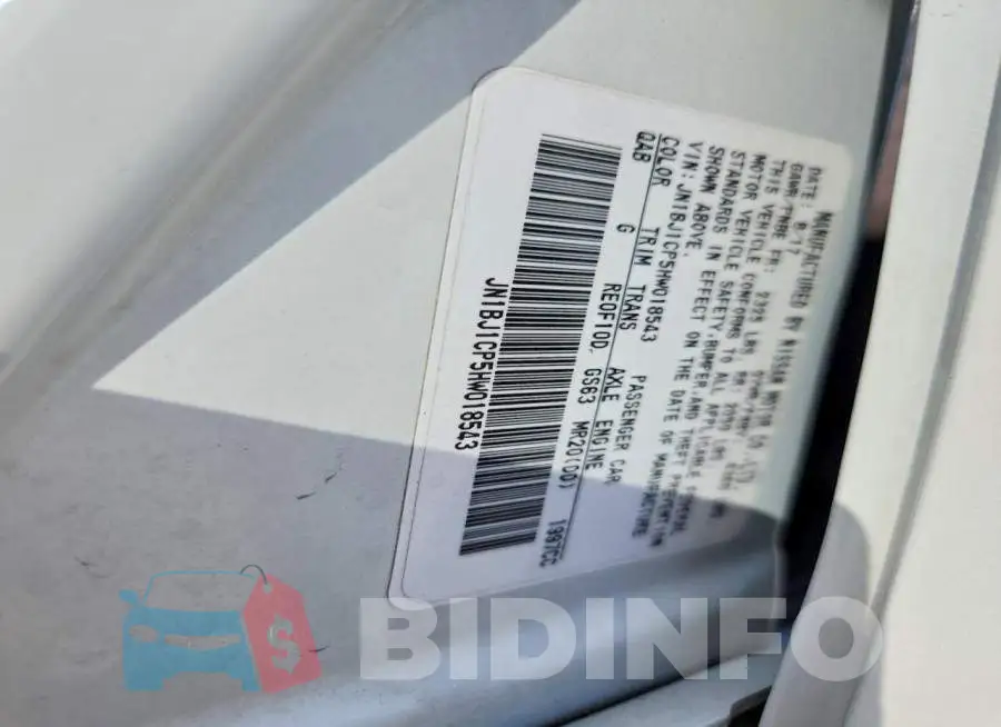 JN1BJ1CP5HW018543 Photo# 13