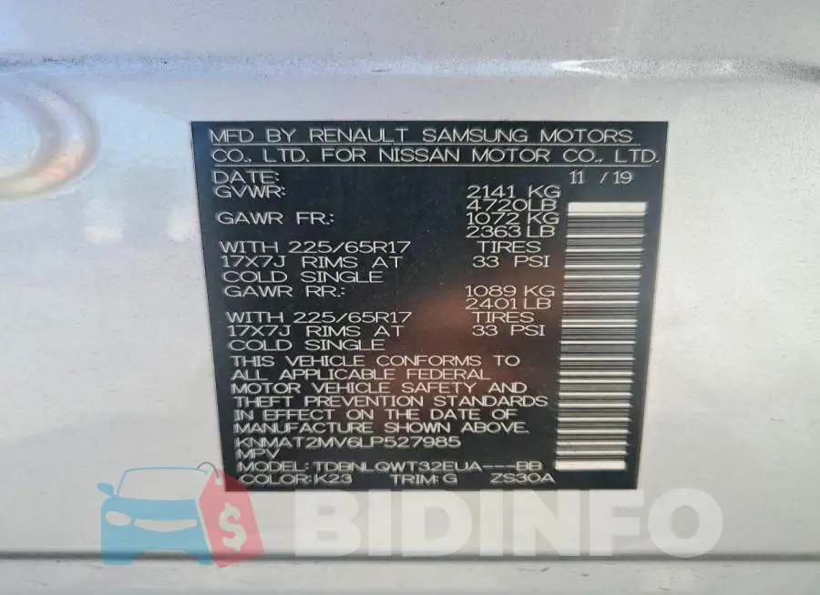 KNMAT2MV6LP527985 Photo# 12