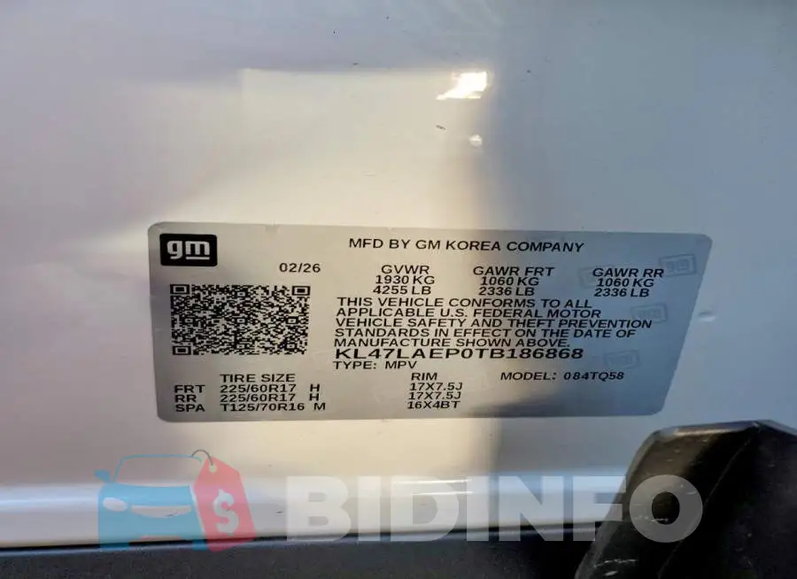KL47LAEP0TB186868 Photo# 13