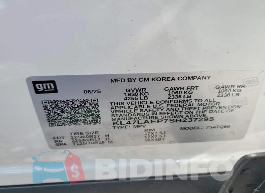 KL47LAEP7SB237295 Photo# 13