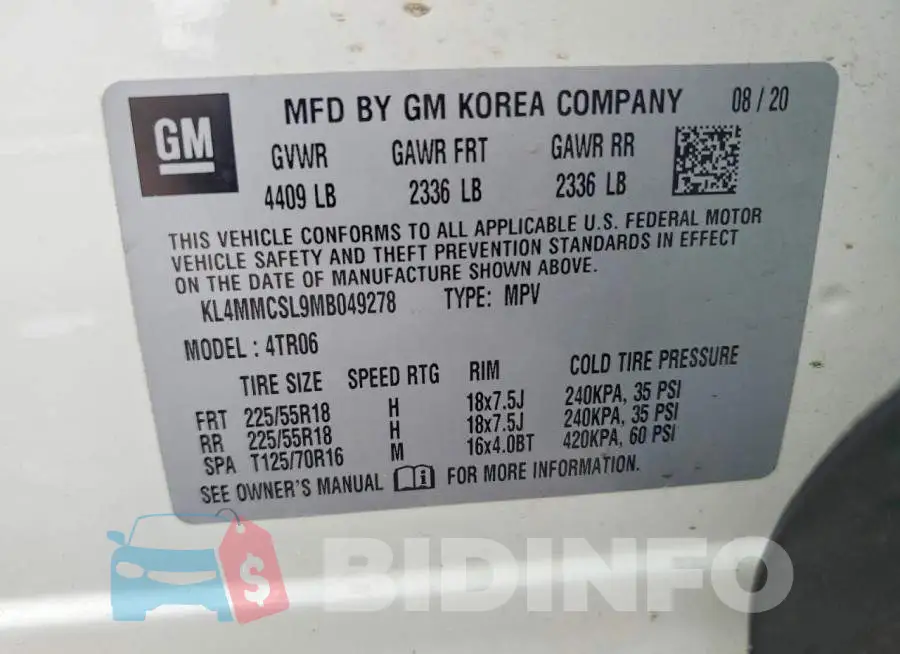 KL4MMCSL9MB049278 Photo# 13