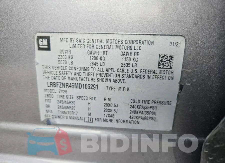LRBFZNR46MD106291 Photo# 13