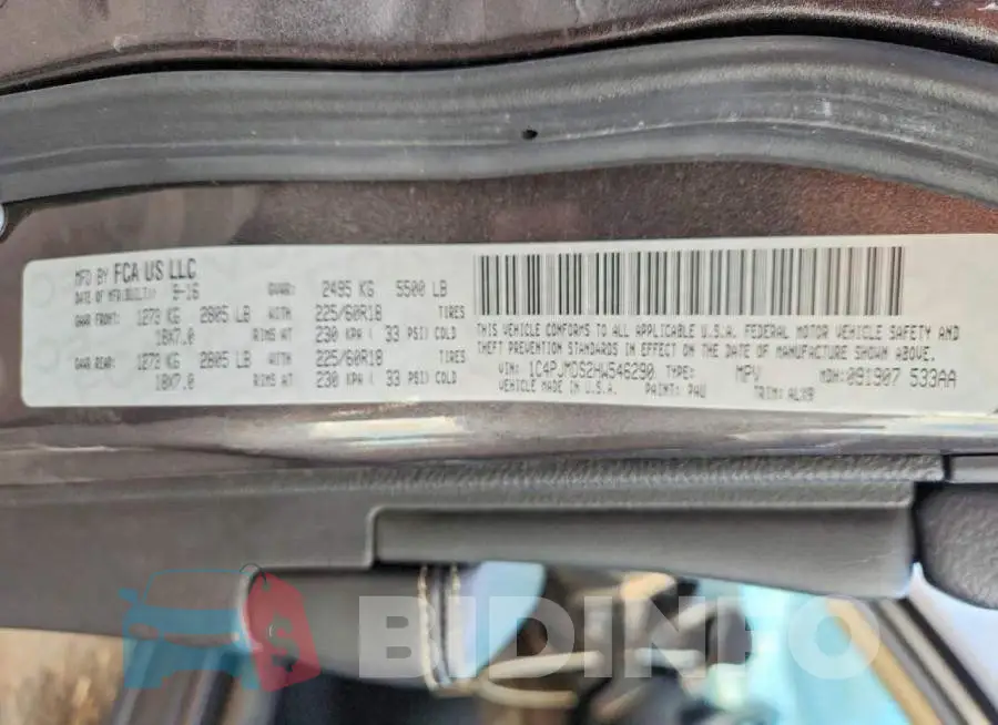 1C4PJMDS2HW546290 Photo# 13