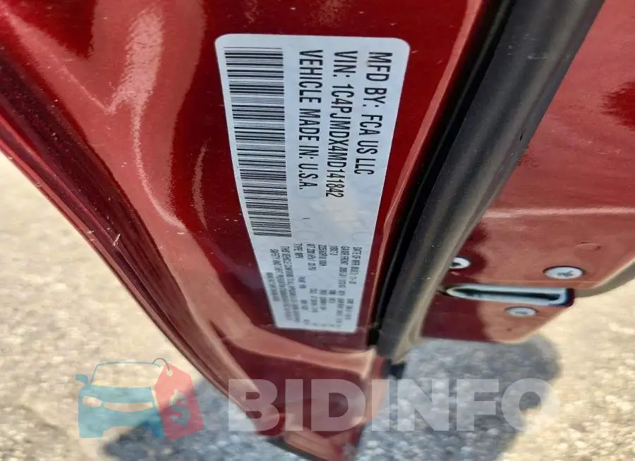 1C4PJMDX4MD141842 Photo# 13