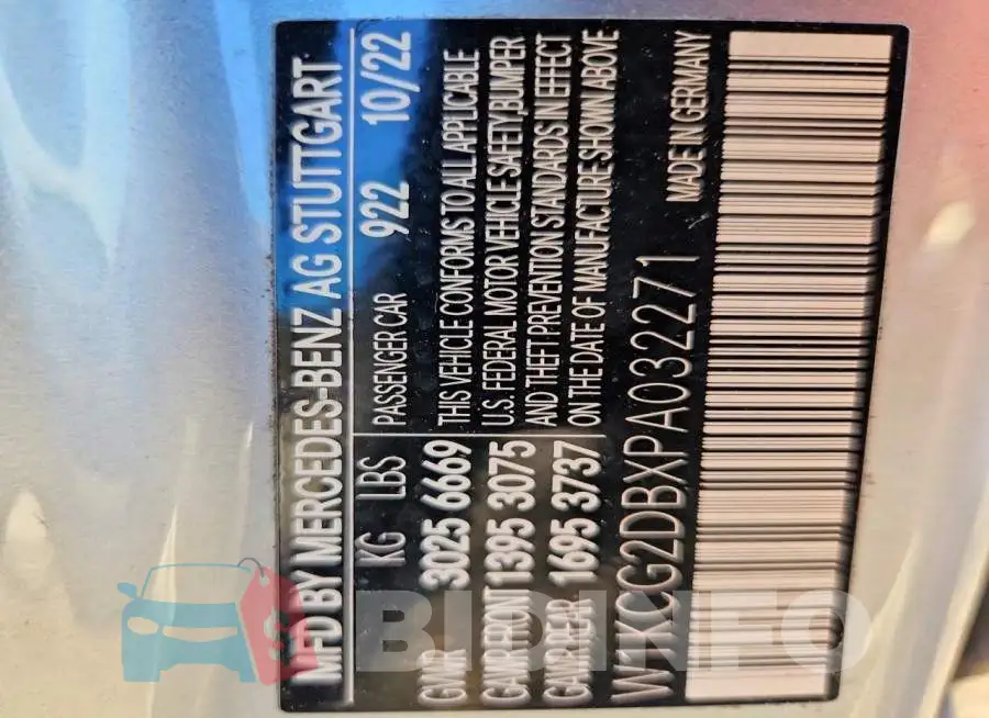 W1KCG2DBXPA032271 Photo# 12