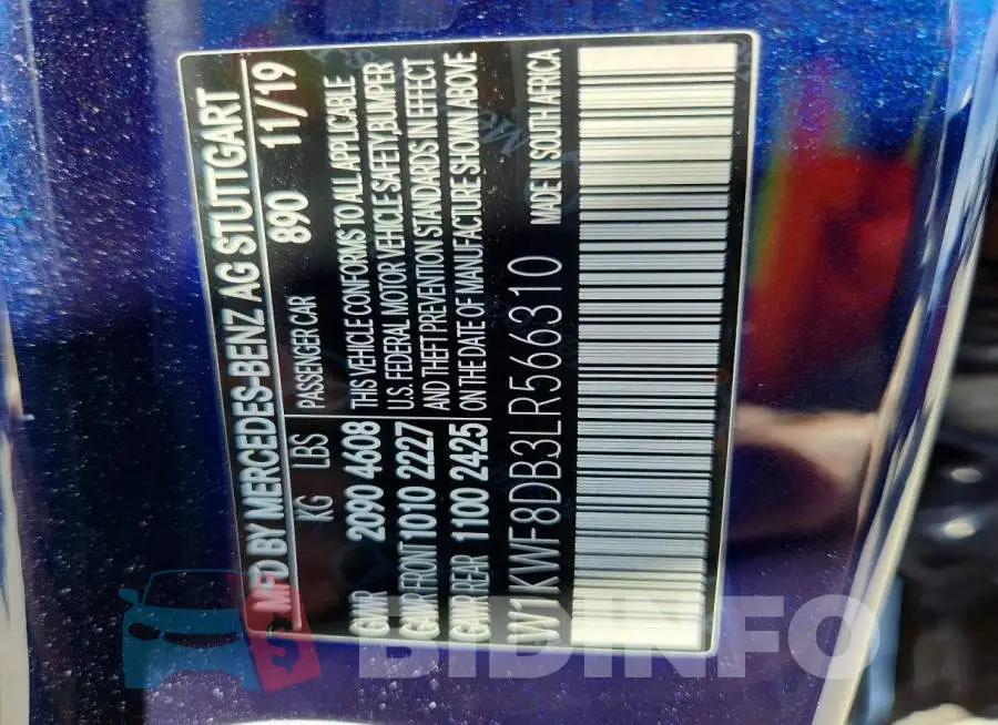 W1KWF8DB3LR566310 Photo# 13