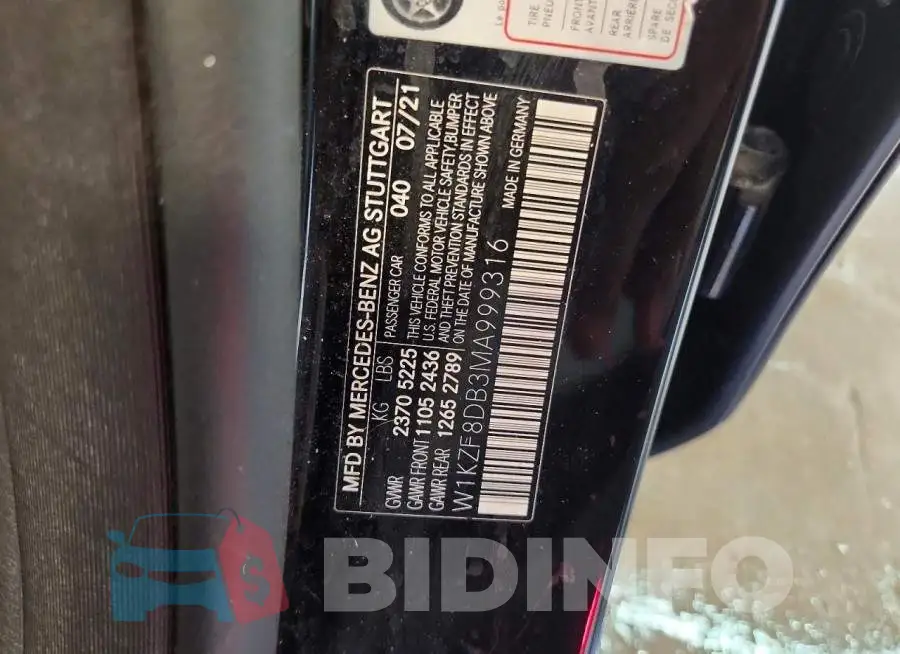 W1KZF8DB3MA999316 Photo# 12