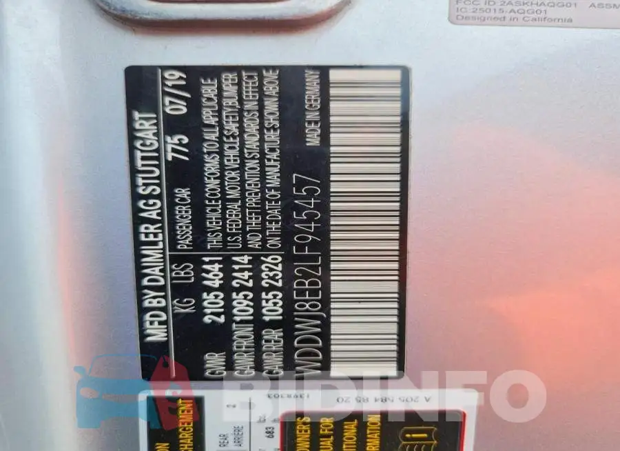 WDDWJ8EB2LF945457 Photo# 12