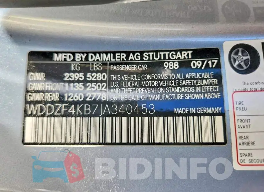 WDDZF4KB7JA340453 Photo# 13